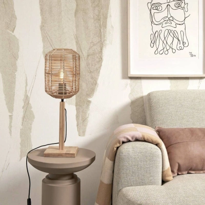 Good & Mojo GOOD & MOJO Tanami stolní lampa, 45 cm, přírodní