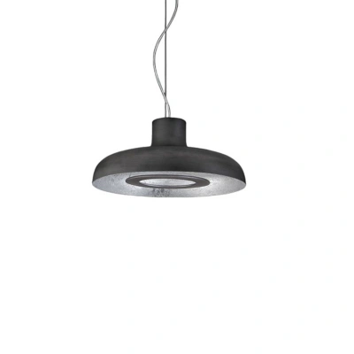 ICONE ICONE Duetto LED závěsná lampa 927 Ø55cm železo/stříbro