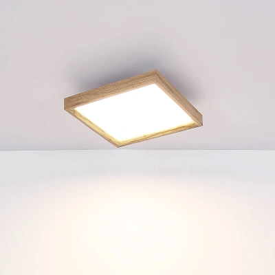 Globo LED stropní svítidlo Cinderella wood CCT 30 x 30 cm