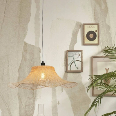 Good & Mojo GOOD & MOJO Ibiza závěsná lampa Ø 65 cm přírodní