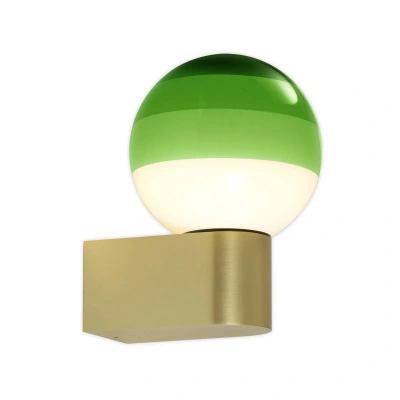 Marset Nástěnné svítidlo LED MARSET Dipping Light A1, zelené/zlaté