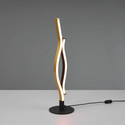 Trio Lighting Stolní lampa Blaze LED, CCT, senzorový stmívač, mosaz