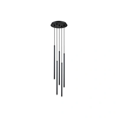 Viokef Závěsné svítidlo Zenia LED, matná černá, 5 světel