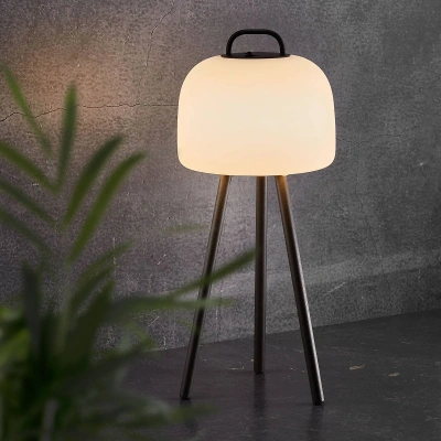 Nordlux LED stolní lampa Kettle Tripod kov, stínidlo 22 cm