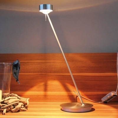 Top Light Stmívatelná stolní lampa PUK TABLE, matný chrom