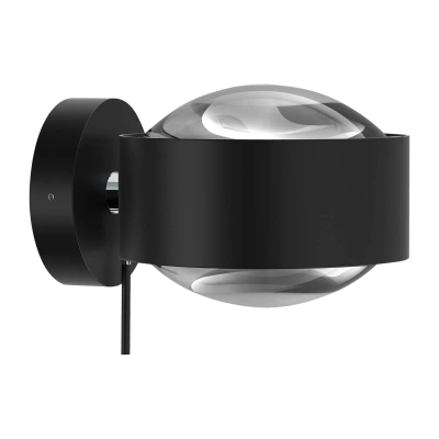 Top Light Puk Maxx Wall+ LED čočky čiré, černé matné/chromové