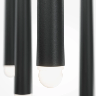 Maytoni Závěsné svítidlo Maytoni Cascade LED, černé, 5 světelných zdrojů