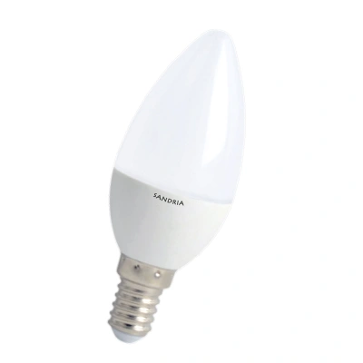 LED žárovka Sandy LED E14 C37 S2625 5W teplá bílá