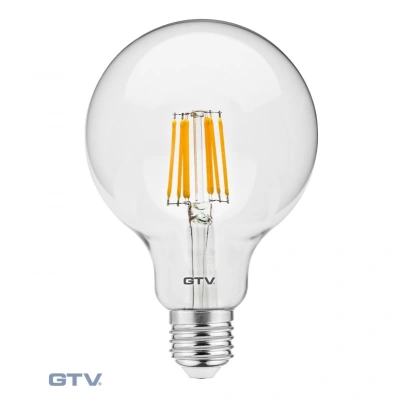 LED žárovka GTV E27 8W filament G95 LD-G95FLE8-40 4000K