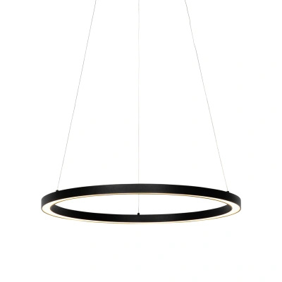 Závěsné svítidlo černé 60 cm včetně LED 3-stupňově stmívatelné - Girello
